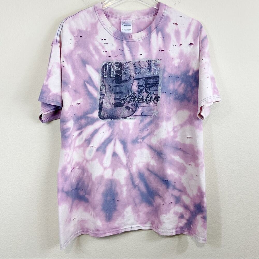 Austin Texas Travel Tee | Bleached & Distressed